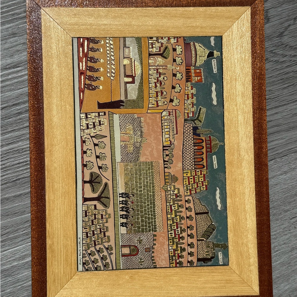 4 pieces Shalom of Safed Timber Art Wall Hangings Made in Israel